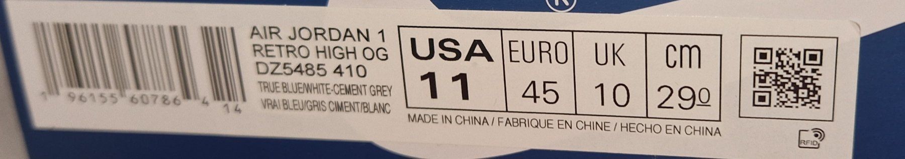 Jordan Scarpe da uomo: Jordan 1 Retro High True Blue – Nuovo (secondo la descrizione) da Zürich venduto da iAmmann 4