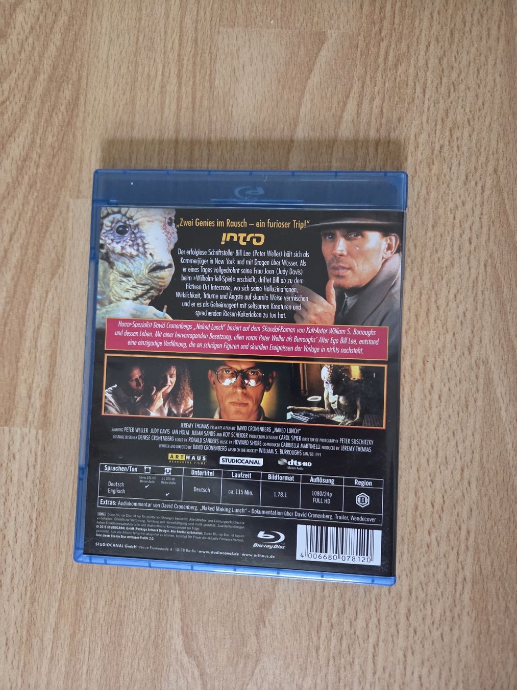 Tous les DVDs: naked lunch Blu-ray Cronenberg  – D'occasion à Biel/Bienne par Totalkelly 1