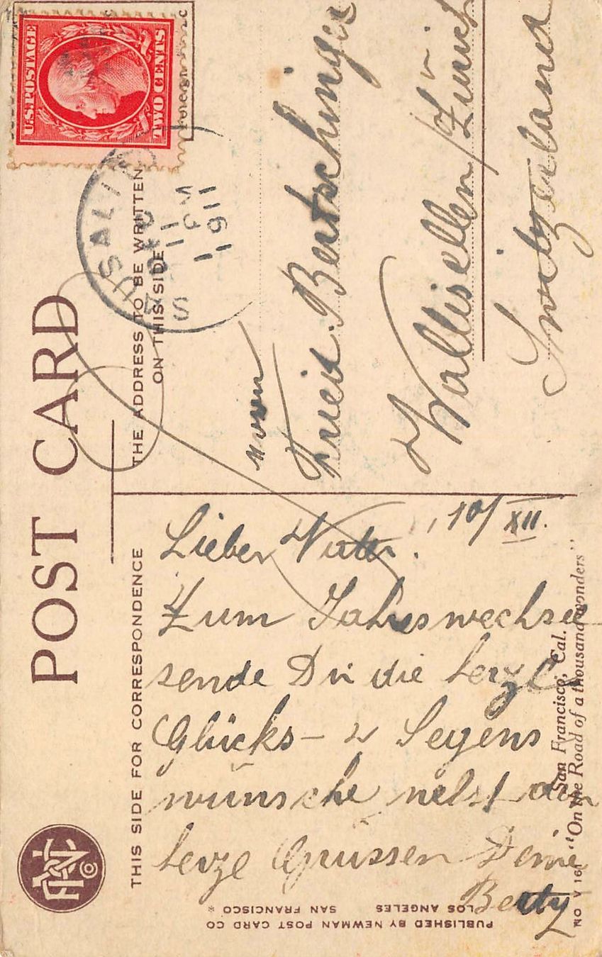 Cartoline postali: San Francisco, Golden Gate Park, Hirsche – Usato da Ottikon b.Kemptth. venduto da Neptun1974 1