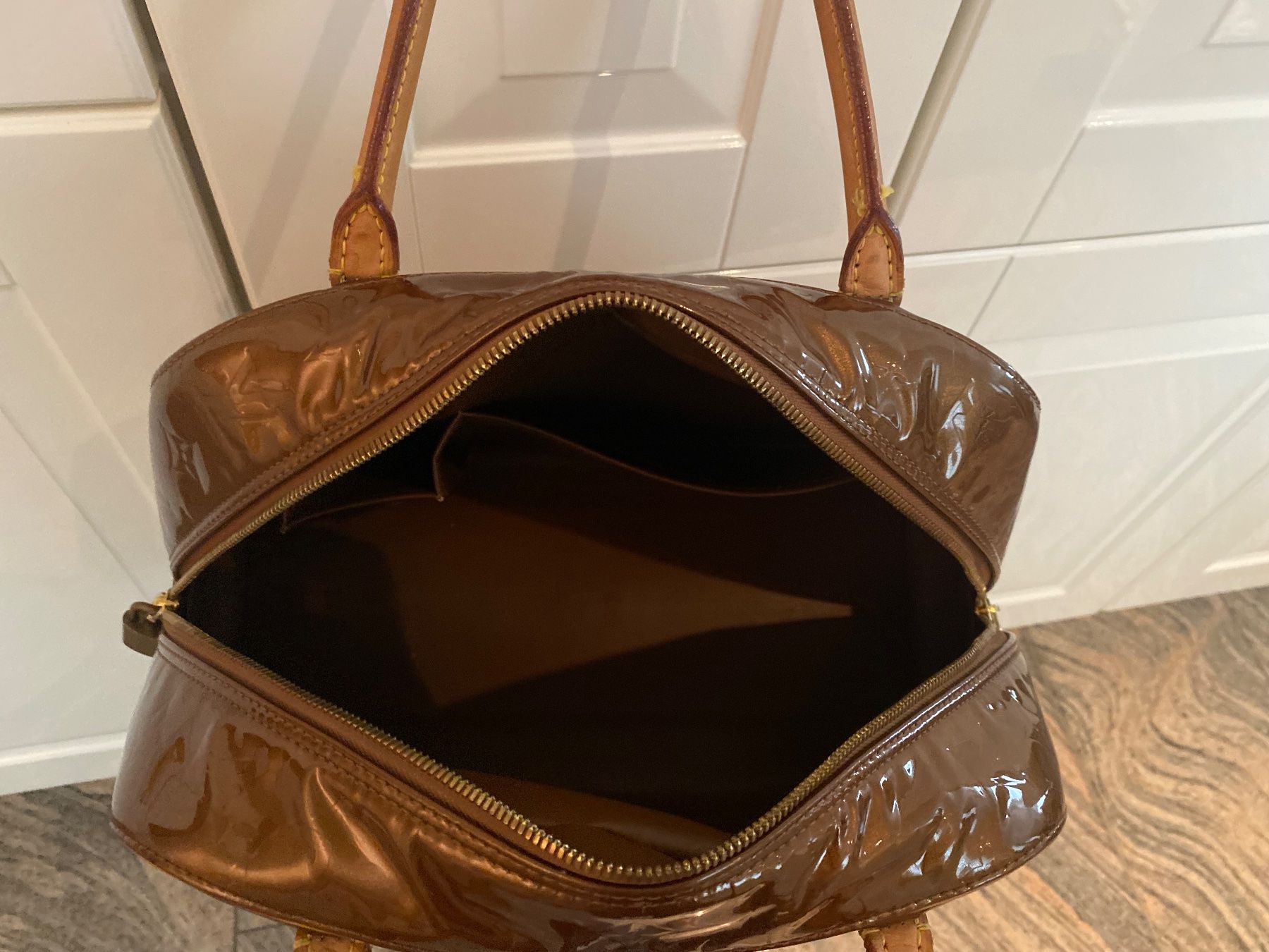 Louis Vuitton Borse: LOUIS VUITTON Tompkins Square Bronze Monogram Vernis, 36cm – Usato da Winkel venduto da ferrari2022 6
