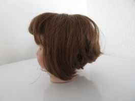 Puppenperücke, Perücke Puppen, Umfang 24 cm, L: Haar 7 cm