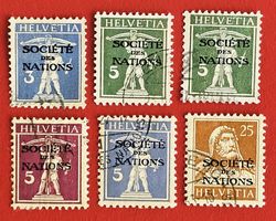 D III SDN SOCIETE DES NATIONS 16 17 19 33 34 AB 1924 G