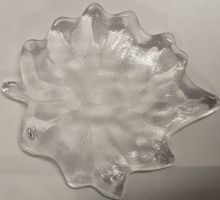 Glas Schale Ahornblatt Glasi Hergiswil