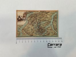 Postkarten Ticino Tessin Saluti da Bellinzona Cartina