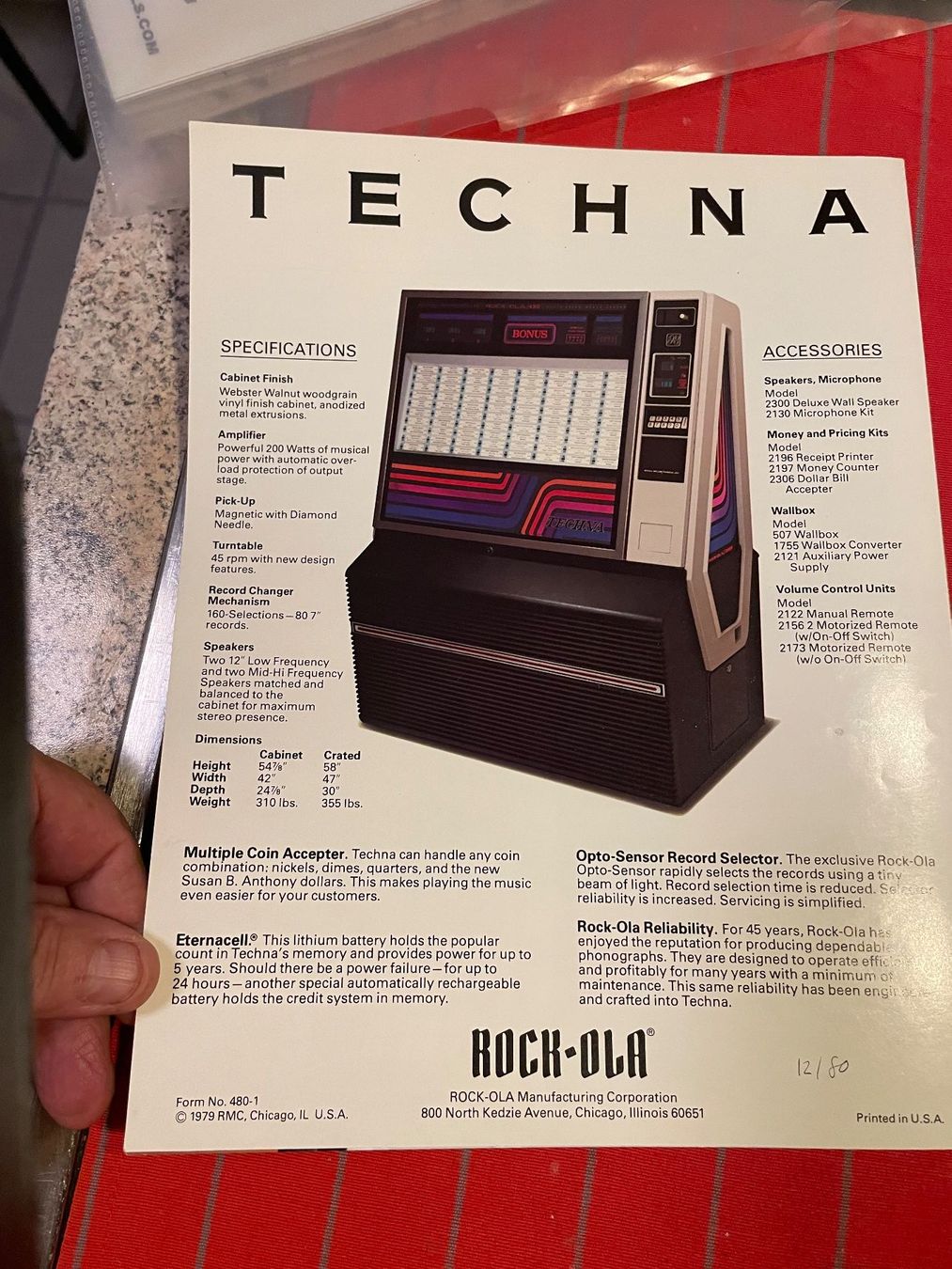 Rock-Ola Jukebox: Jukebox ROCK-OLA Techna 480 – Usato da Menziken venduto da Hotdevil1 1