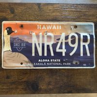🇺🇸 U.S. Autoschild, Hawaii NR49R - HALEAKALA - RARITÄT!!!