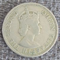 Münze Zypern 50 Mils 1955 Queen Elizabeth II Zustand gut