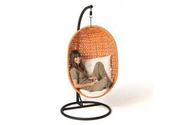 Rattan Hanging Chair orange