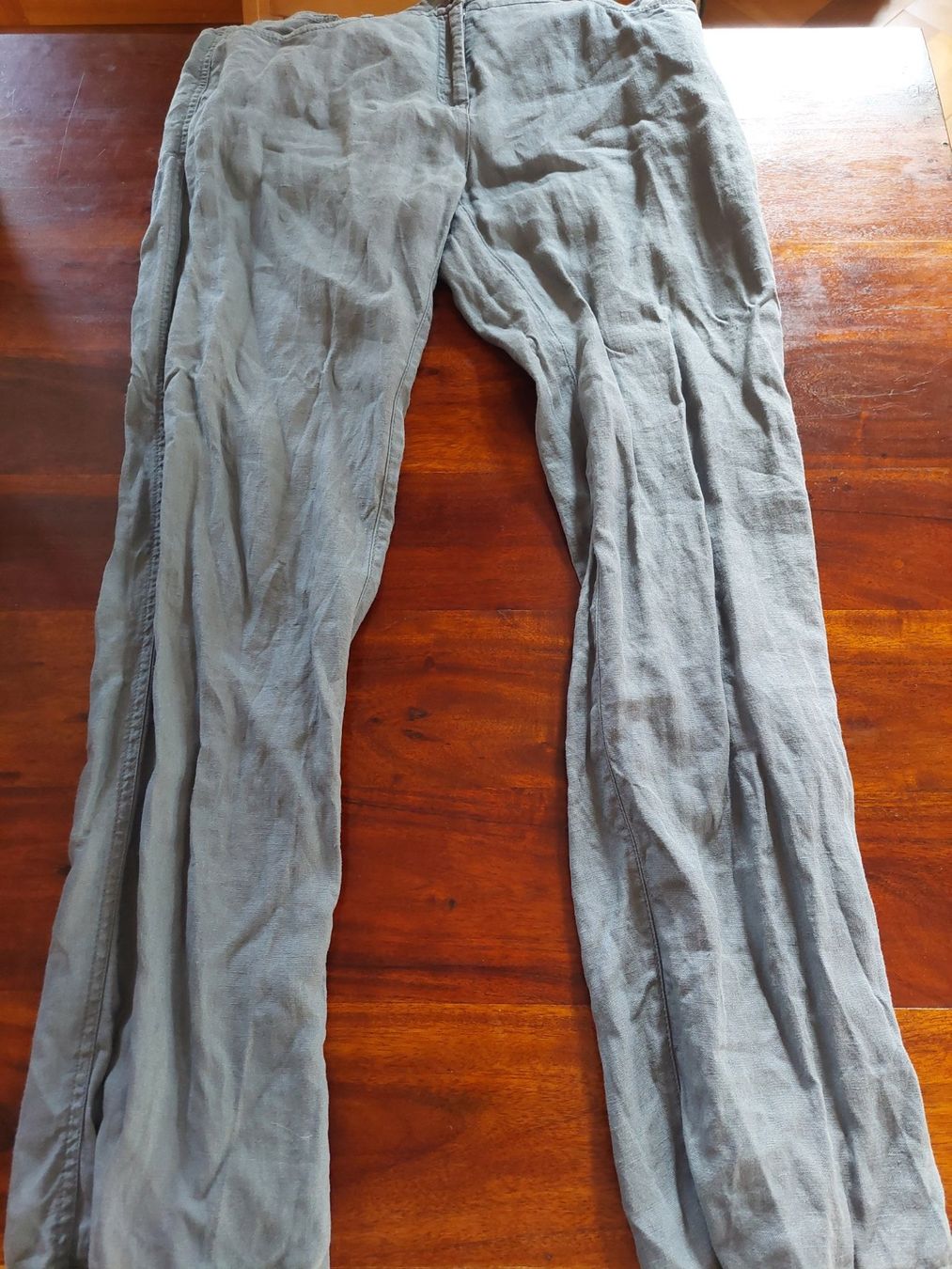 Pantaloni: Enna Leinenhose Rauchblau Grösse 36 – Nuovo (secondo la descrizione) da Beckenried venduto da Havacola 2