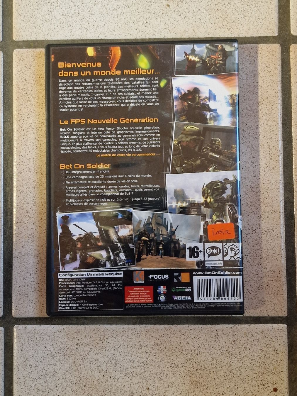 Giochi: Jeu PC - B.O.S - Bet on Soldier – Usato da Echallens venduto da mal_z665 1