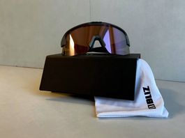 Bliz Matrix Small Velobrille, schwarz, Rose Gold verspiegelt