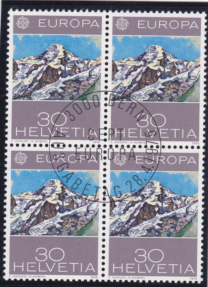 Tutti i francobolli: ET 4er Block EUROPA 1975 – Nuovo (secondo la descrizione) da Schliern b. Köniz venduto da joni20