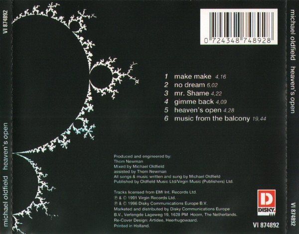 CDs: Michael Oldfield – Heaven's Open - Vergriffen! - b – D'occasion à Brittnau par Zibu 1
