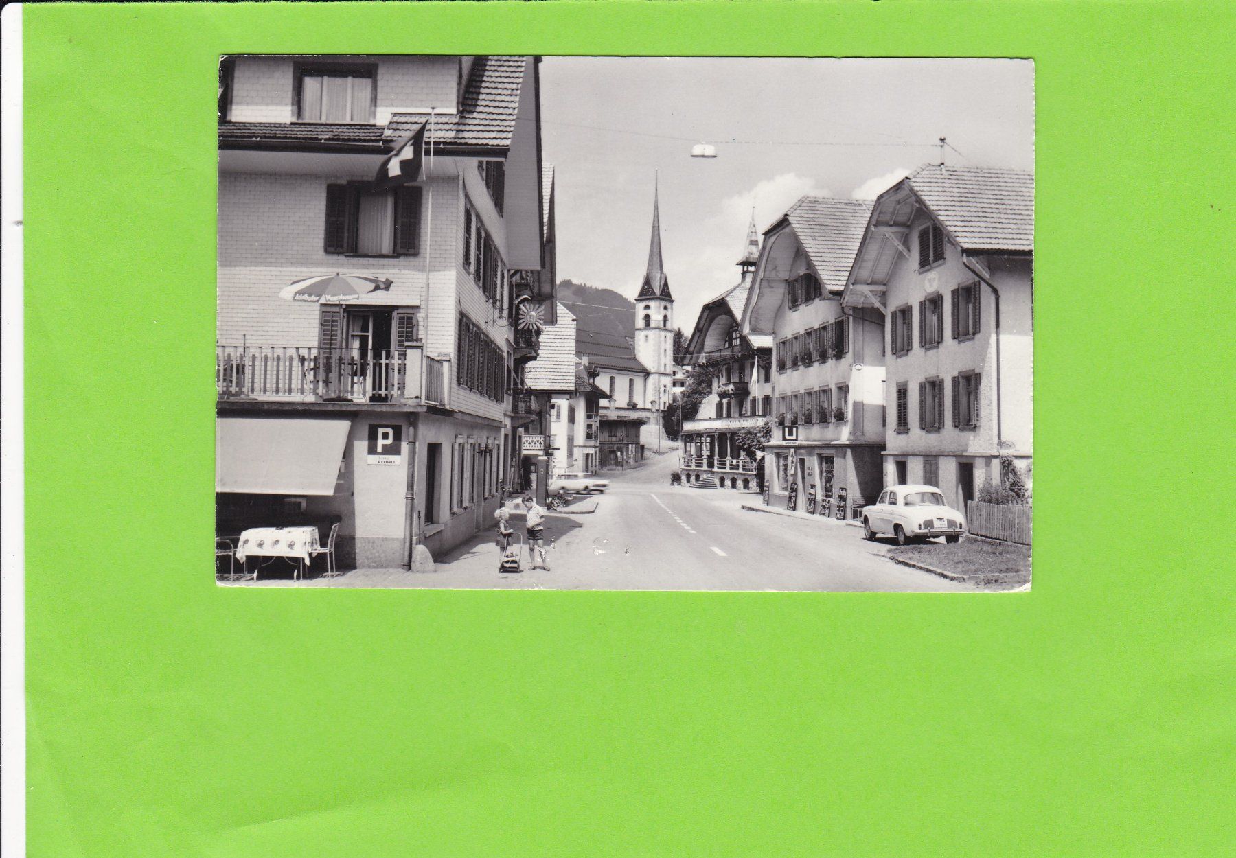Cartoline postali: Strassenpartie Kurort Flühli LU--Oldtimer – Usato da St. Peterzell venduto da neckertal