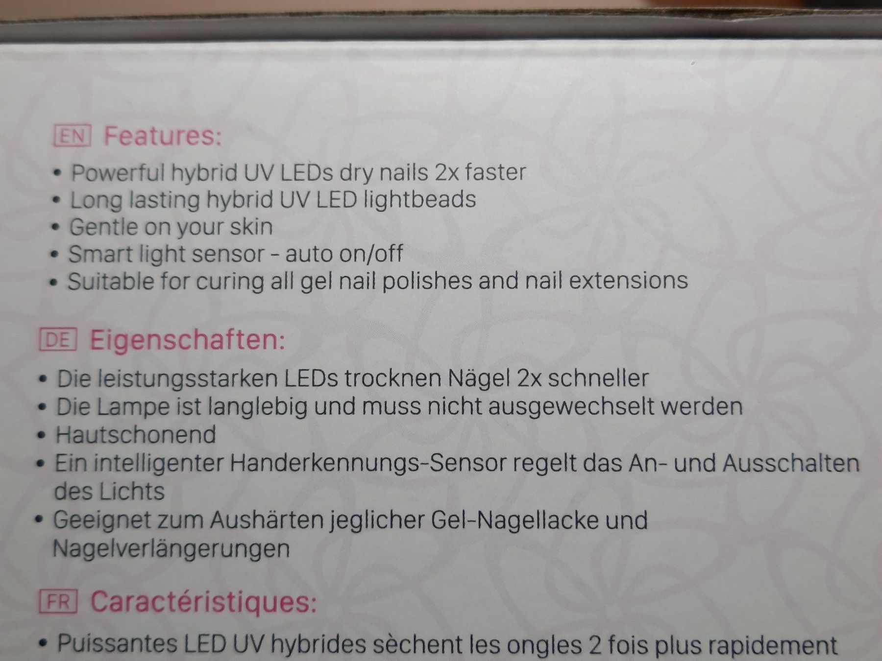 Unghie finte: Nagellampe SUNUV SUN3 UV LED Timer Memory neuwertig – Nuovo e nell'imballaggio originale da Allschwil venduto da saphira012 5
