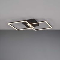LED Deckenleuchte, Schwarz 60 cm x 35 cm