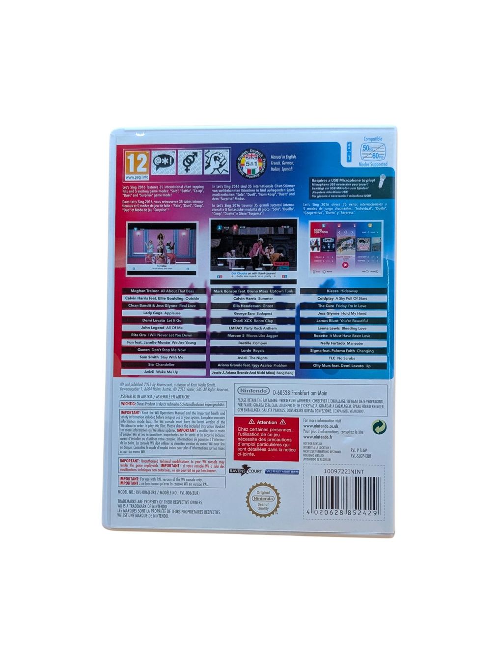 Nintendo Spiele: Let’s Sing 2016 Nintendo Wii – Gebraucht aus Domat/Ems von IsseldorsShop 1