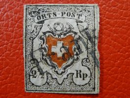 Orts-Post: 13Ia.2.01 mit FRANKO von AARAU, Kat 2'500.-+ RAR!