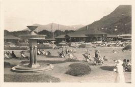 Lugano TI Lido stabilimento balneare animata
