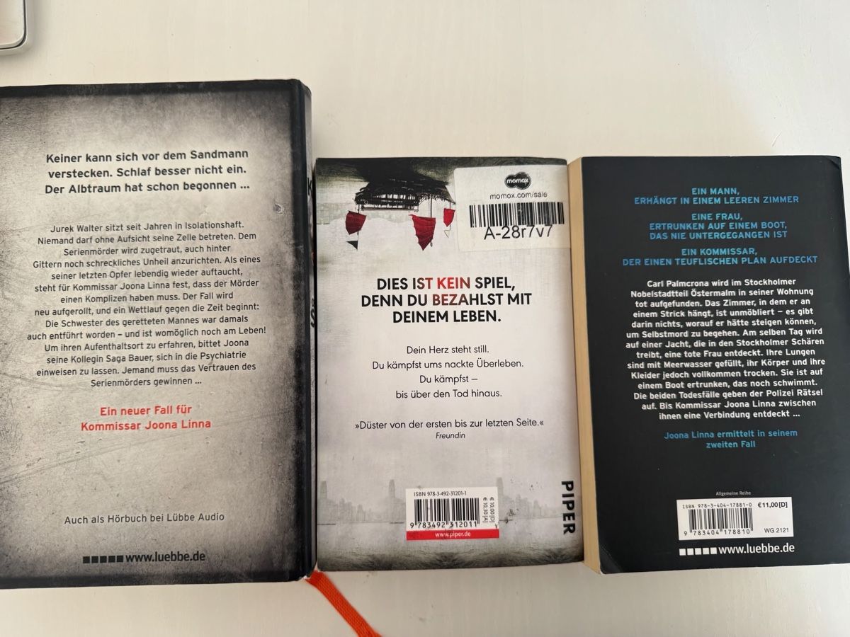 Libri: Bücherpaket Thriller Lars Kepler – Usato da Oberglatt ZH venduto da jul_nhy7 1