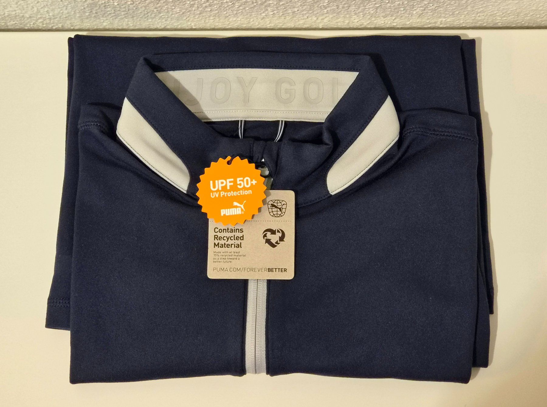 Puma Maglioni & Felpe: Dunkelblaues PUMA Langarm-Golfshirt – Nuovo e nell'imballaggio originale da Zürich venduto da New_username 1