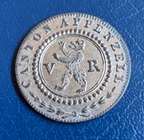 Kantonsmünze Appenzell 1 Kreuzer 1813 ss-vorz