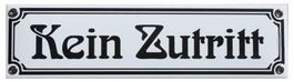 Emailschild - Kein Zutritt