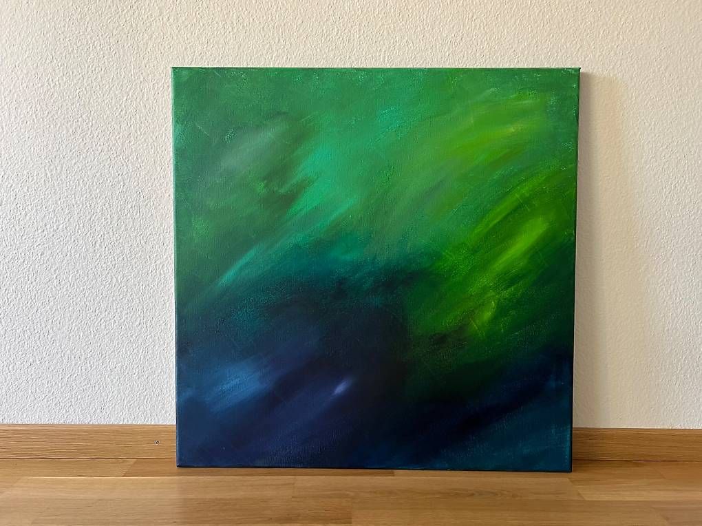 Dipinti: 70x70cm Bild "Waldgeheimnisse" – Nuovo e nell'imballaggio originale da Urdorf venduto da manuela4 1