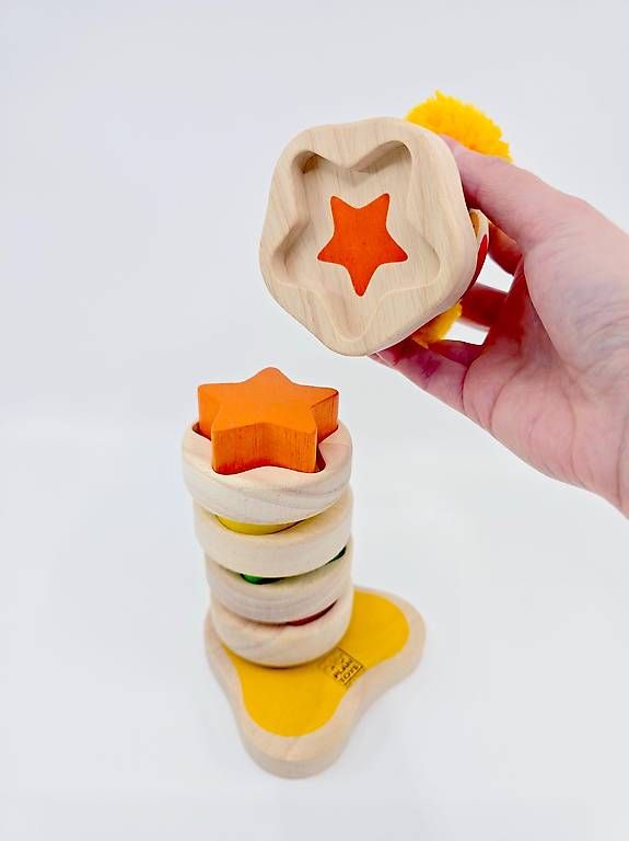 Plantoys Giocattoli: Clown à empiler en bois neuf – Nuovo e nell'imballaggio originale da Grandson venduto da Nouvelle-ere 3