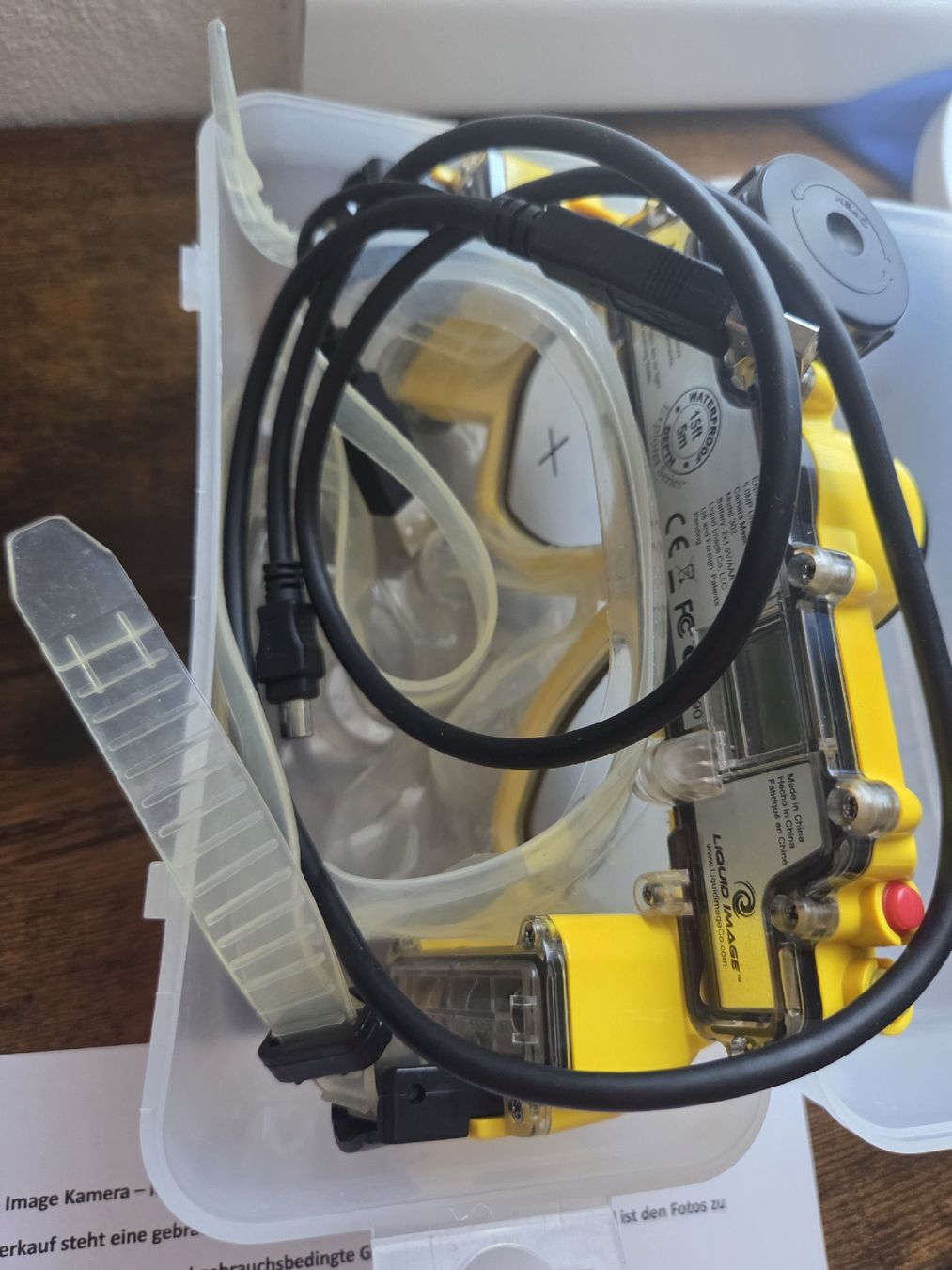 Fotocamera: Underwater Camera Mask Liquid Image Explorer 5MP Used – Usato da Winterthur venduto da Maricels_Boutique 4