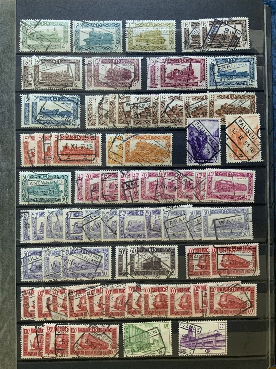 Alle Briefmarken: Belgien Eisenbahnmarken – Gebraucht aus Binningen von chr_cr5n