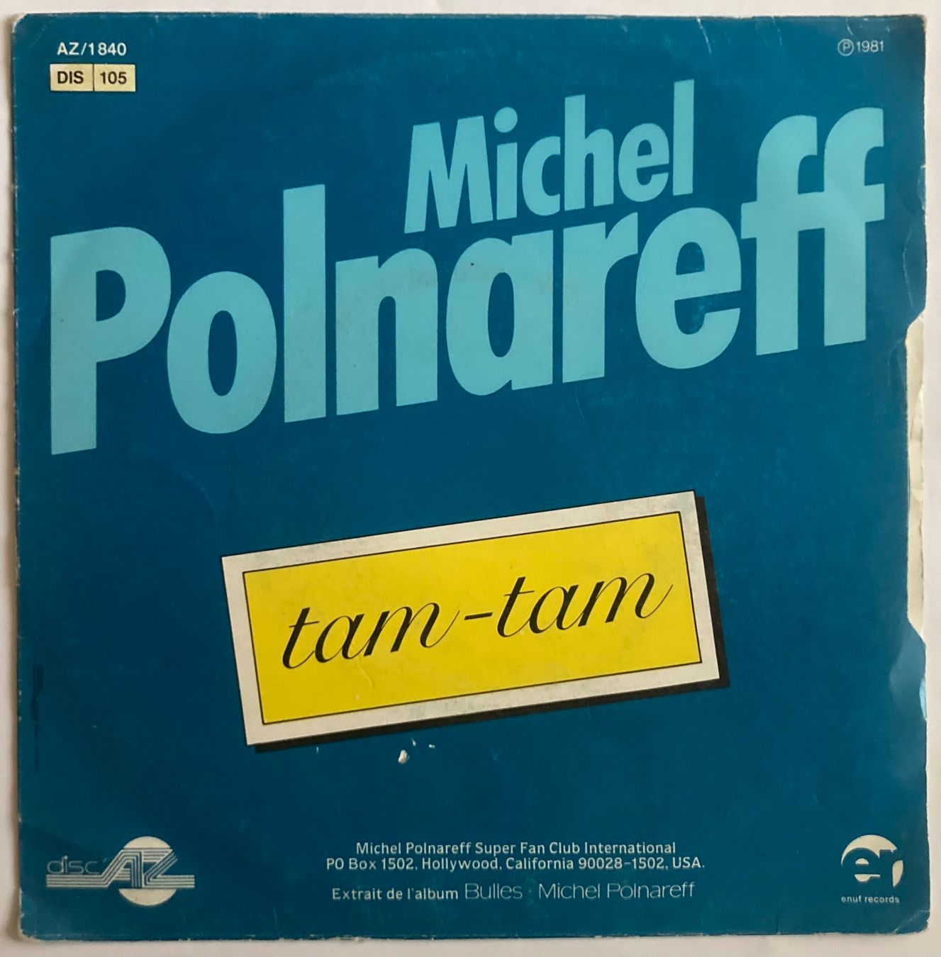 Dischi in vinile: MICHEL POLNAREFF - JE T'AIME – Usato da Poliez-Pittet venduto da Newtown-Records