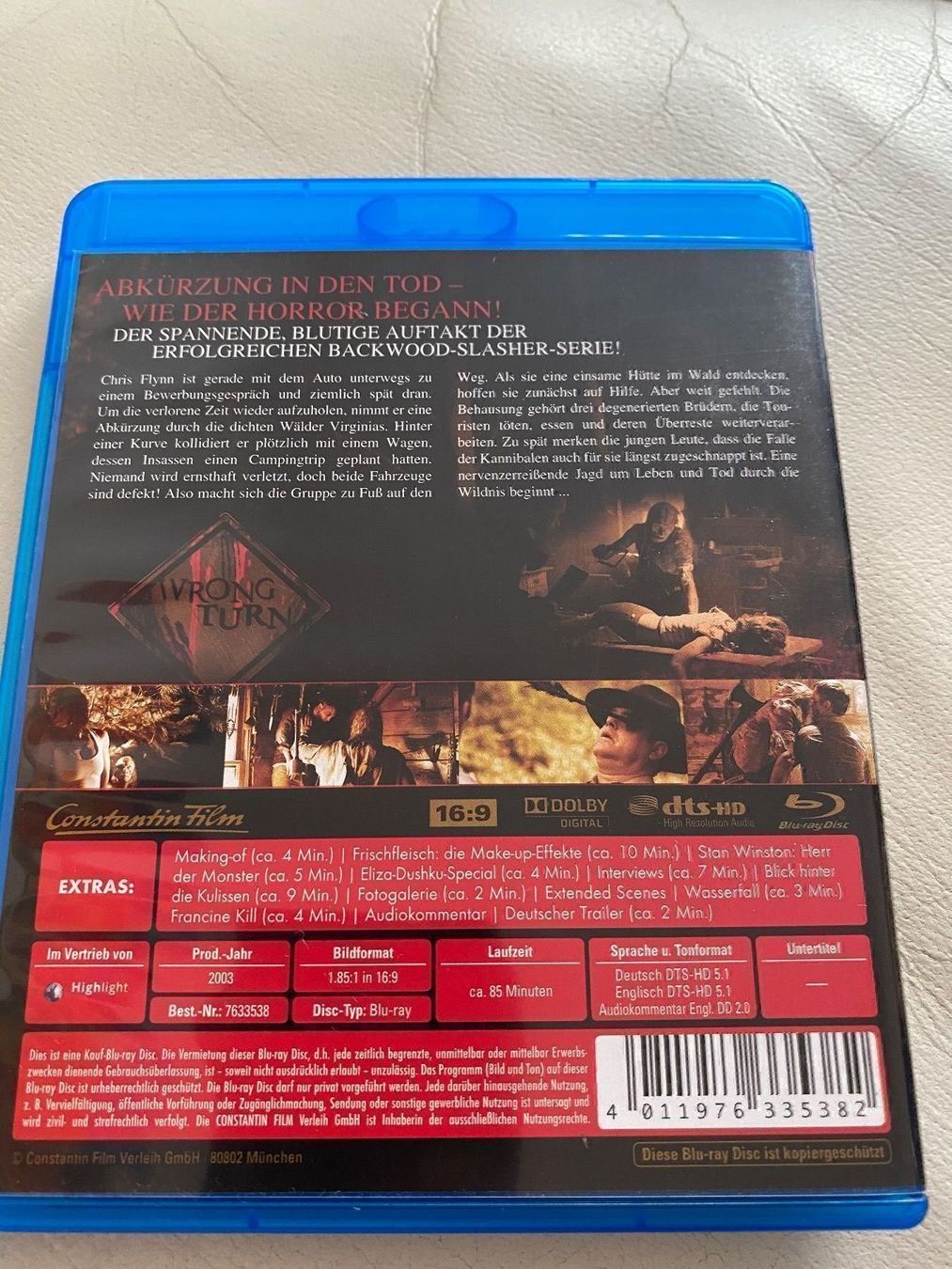 Tutti i DVDs: WRONG TURN bluray – Usato da Jona venduto da Mister_N0 1