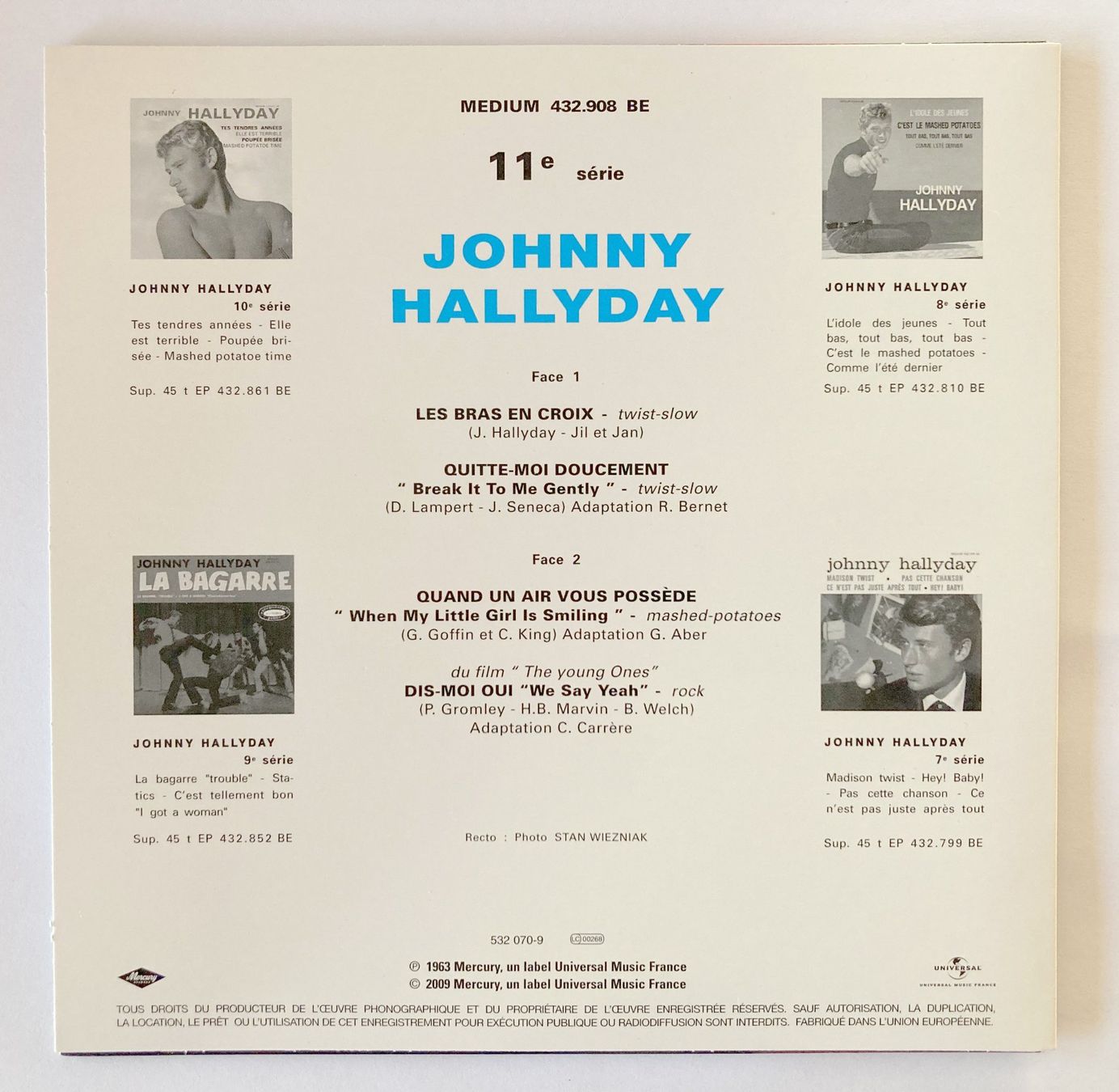 Dischi in vinile: JOHNNY HALLYDAY - LES BRAS EN CROIX – Usato da Bottens venduto da hotter-than-hell 1