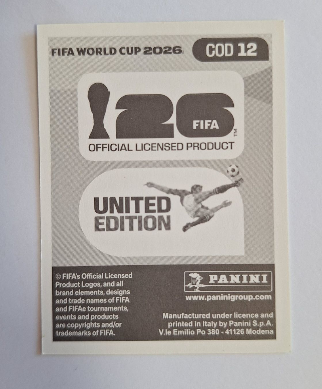 Panini Carte collezionabili: Panini Noah Sadiki COD 12 – Nuovo (secondo la descrizione) da Romanens venduto da Crocette 1