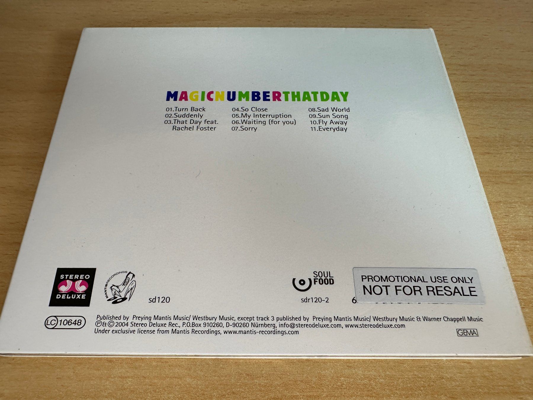 CDs: Magic Number – That Day - Promo CD – Gebraucht aus Rikon im Tösstal von Alpenmutz 1