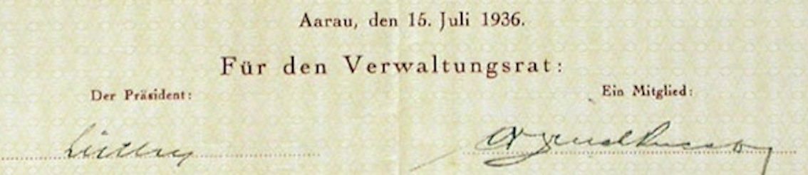 Documenti: Integra AG, Aarau - 1036 – Usato da Solothurn venduto da Sgasche 1
