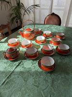 Antique Japanese Tea Set, Hand Painted Dragon Design