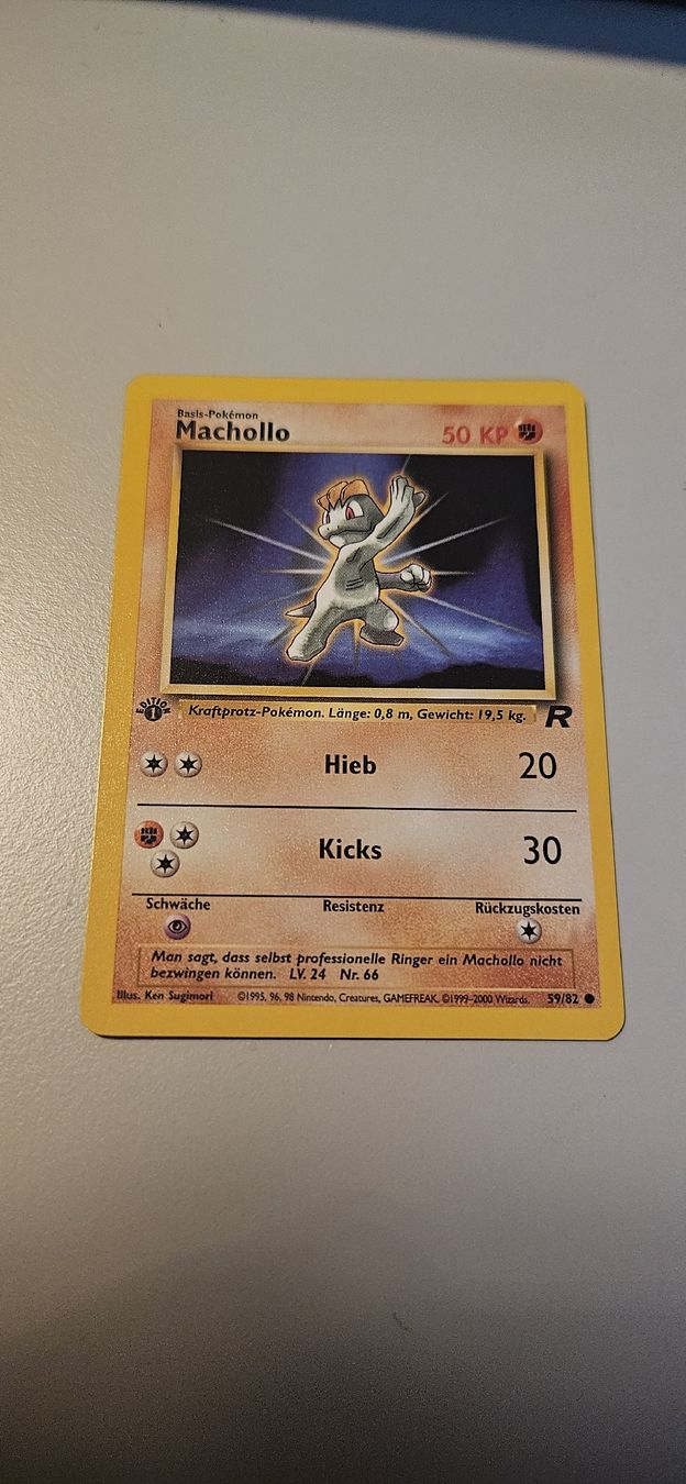 Pokémon Carte collezionabili: Machollo 59/82 1st Edition, TOP – Usato da Belp venduto da Ginus85