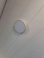 LED-Deckenlampe rund, weiss, mit Sternenhimmel-Effekt
