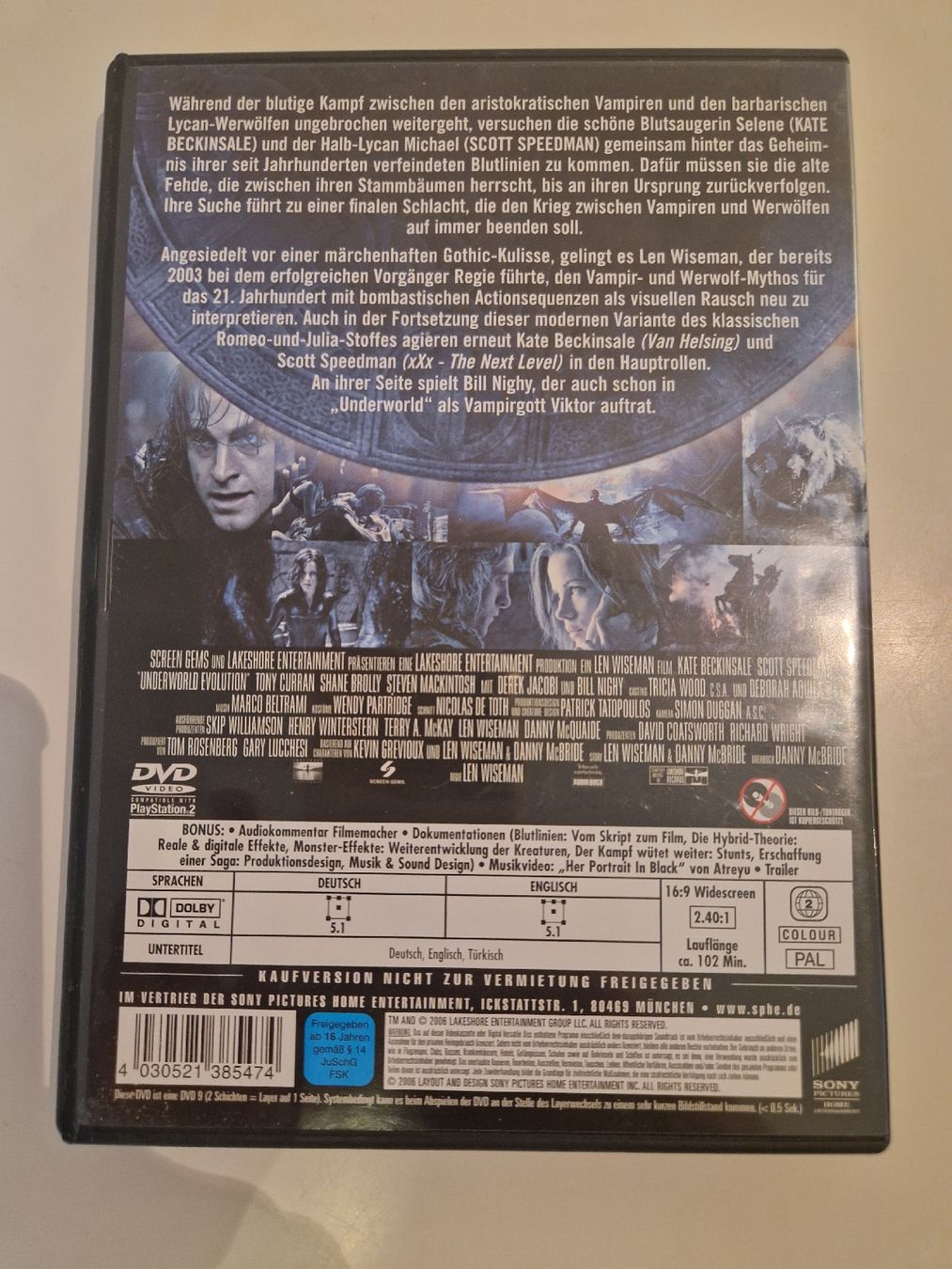 Alle DVDs: Underworld Evolution DVD – Gebraucht aus Emmenbrücke von alexa1983 1