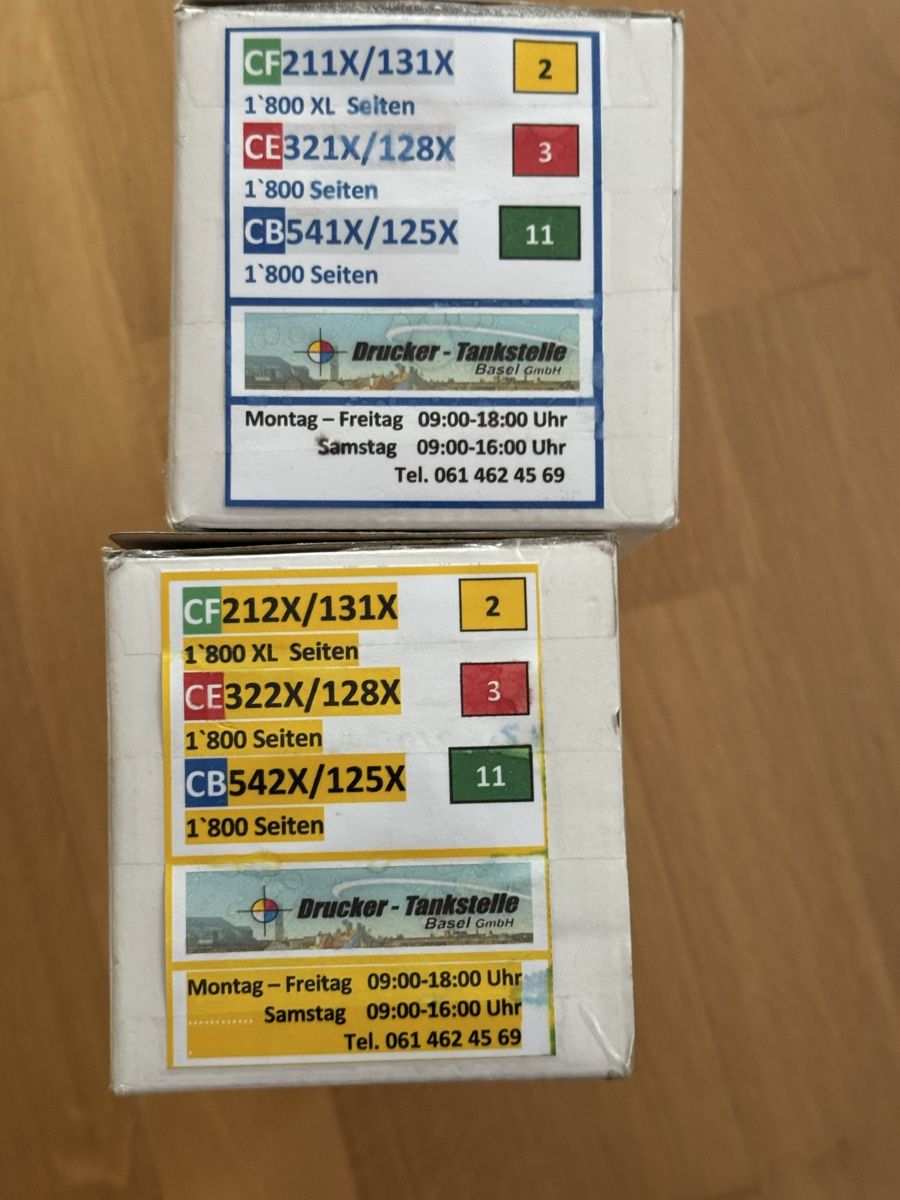 Hewlett Packard Cartucce per stampanti & toner: Laser Toner K-HP-CE321A und CE322A – Nuovo (secondo la descrizione) da Thürnen venduto da leinibeini