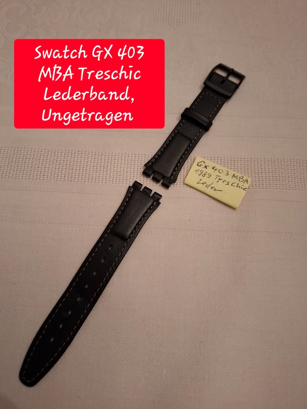 Swatch Orologi: SWATCH  GX 403 MBA Treschic, Lederarmband – Nuovo (secondo la descrizione) da Niedergösgen venduto da Johny10