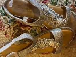 DAMEN SANDALEN,SILBER