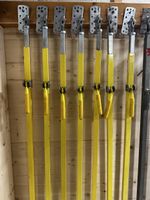 Baustützen Elementstützen gelb gebraucht 7 Stück Set