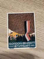 Litho Werbe Vignette Briefmarke Gordon Bennett Stuttgart 