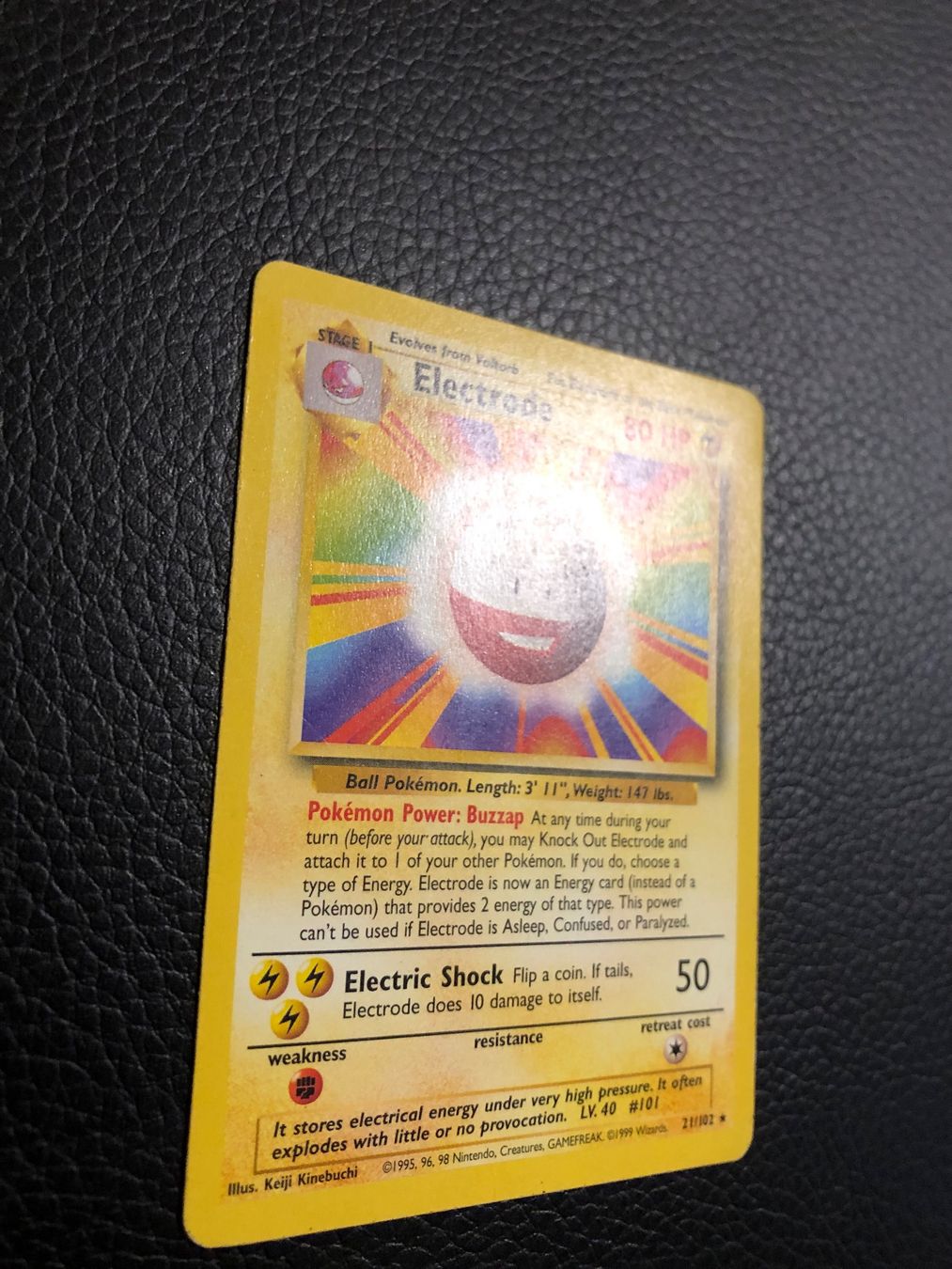 Pokémon Sammelbilder & Trading cards: 1999 Base Set Electrode rare 21/102 Ab 1 – Gebraucht aus Paradiso von Pkmn10 2