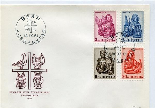 Tutti i francobolli: 1961 Evangelisten FDC ohne Adresse – Usato da Winterthur venduto da Kyoung