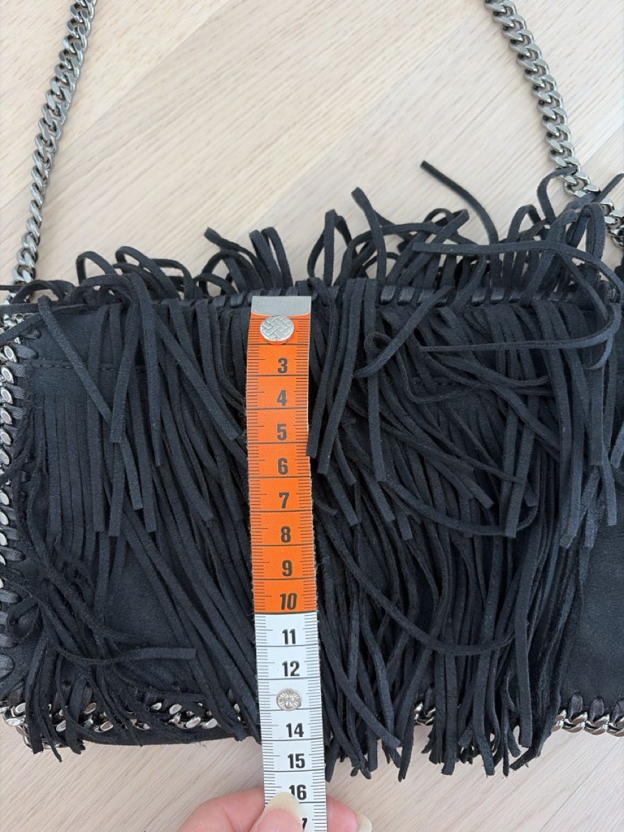 Stella McCartney Taschen für Damen: Stella McCartney Tasche Fransen Schwarz mit Kette – Gebraucht aus Au ZH von eac_gm25 5