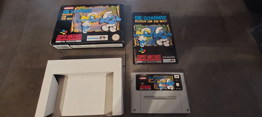 Die Schlümpfe Reisen um die Welt SNES OVP (Super Nintendo) | Kaufen auf ...
